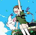 Hikari Yagami & Tailmon